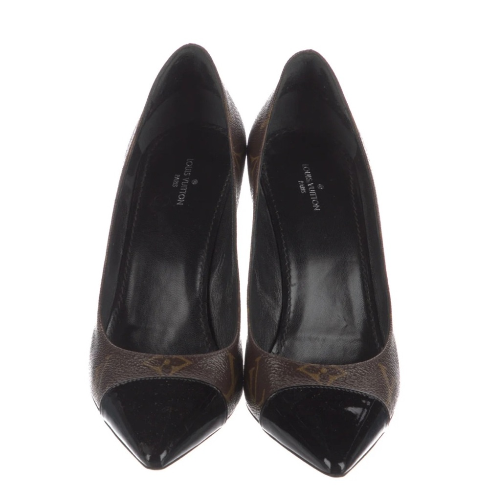 NWT shipped in original box Louis Vuitton Black and Brown Heels